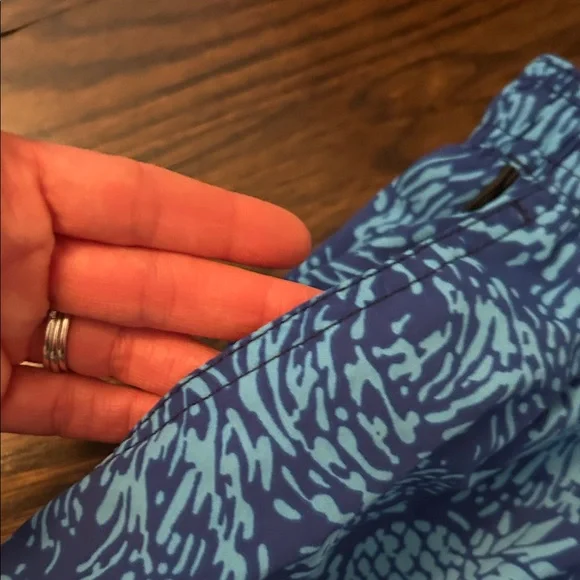 Speedo Men's Blue Pattern Swim Trunks-NWT - Picture 5 of 9